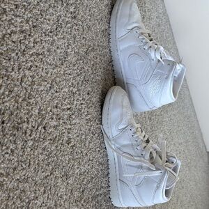Jordan White High-Top Sneakers